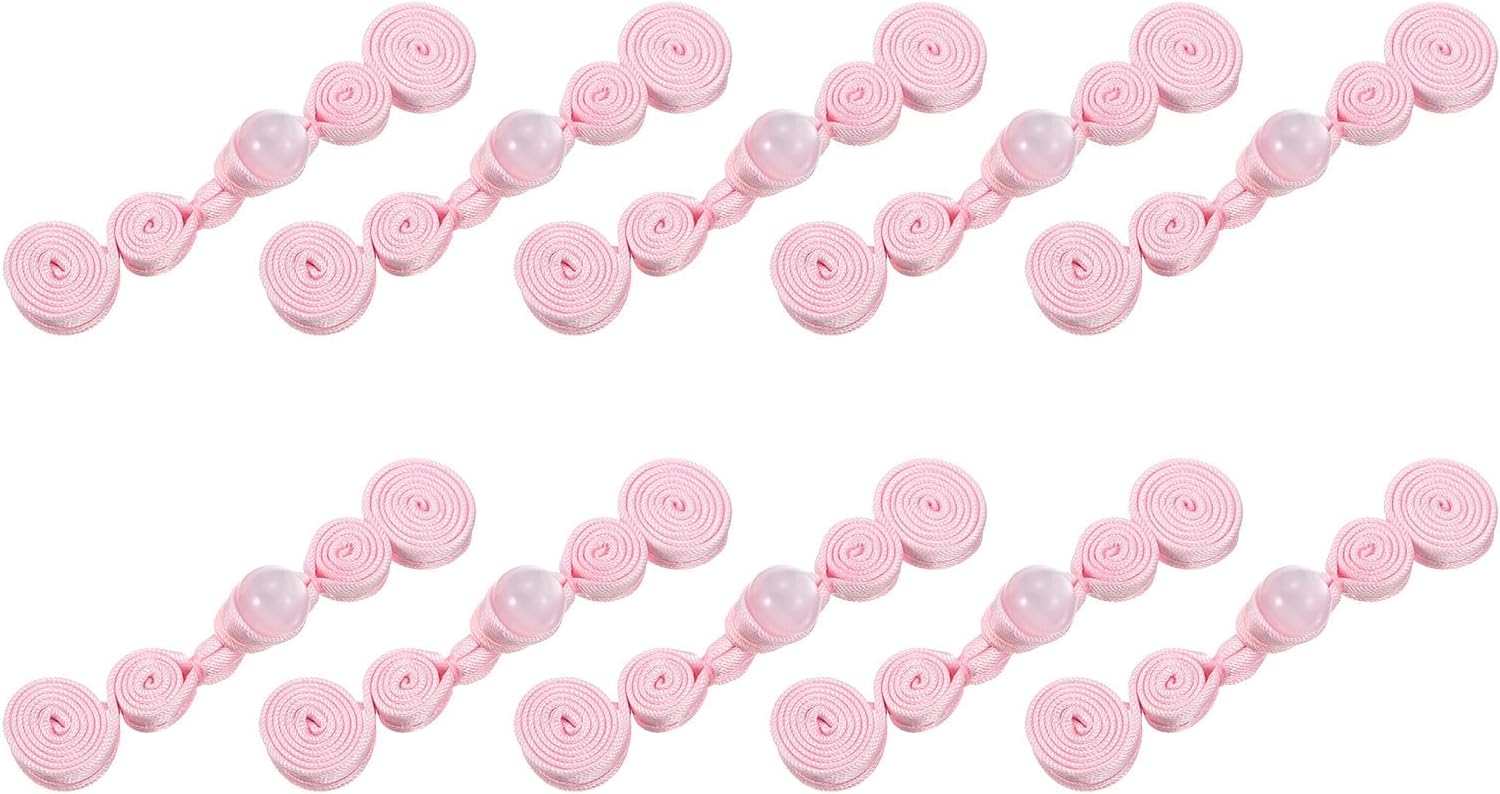 uxcell Chinese Knots Frog Buttons Closure Sewing Fasteners, Faux Pearl Chinese Closure Buttons