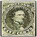 Produktbild 3drose 8 x 8 x 0 63,5 cm Foto First Konföderierten Briefmarke mit Jefferson Davis 1861 Mauspad (MP 162952 _ 1)