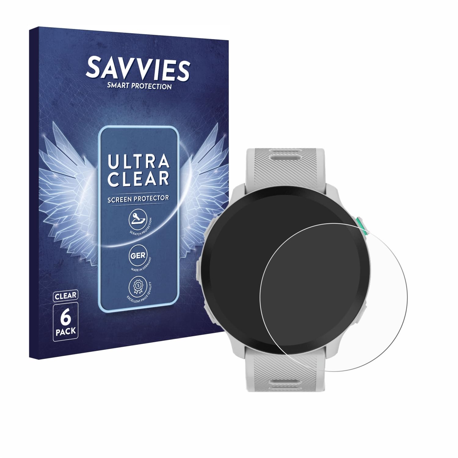 Pellicola Protettiva per Garmin Forerunner 55, 6 Pezzi, Protezione Schermo Trasparente