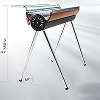 Vista 2 de Barbecue Charcoal Grill Outdoor Iron Barbecue Grill Portable Folding Barbecue Camping Tools Charcoal Grill Portable Charcoal Grill