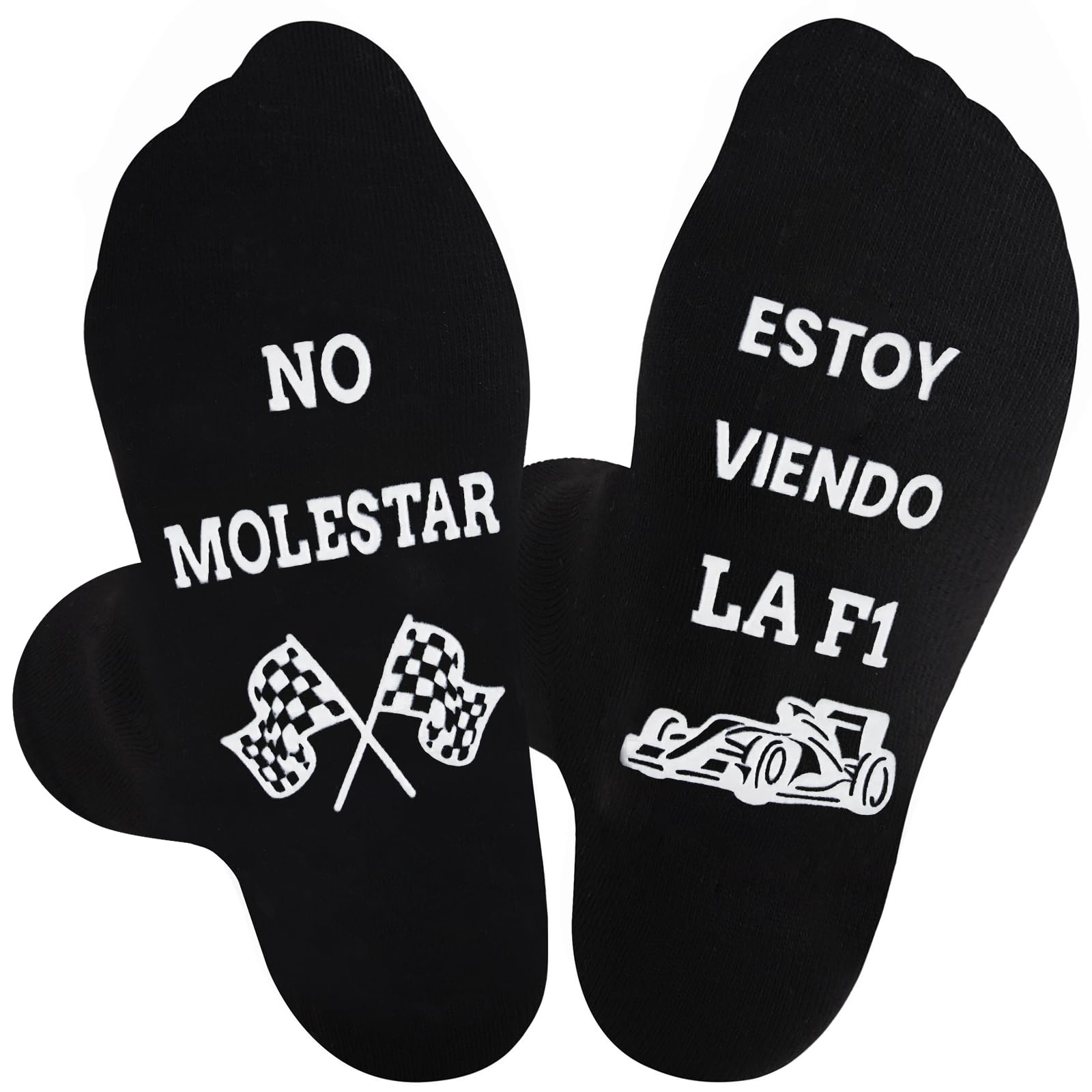 Leikedun Calcetines Divertidos de Fórmula 1 Antideslizantes Regalo Original para Amantes del F1