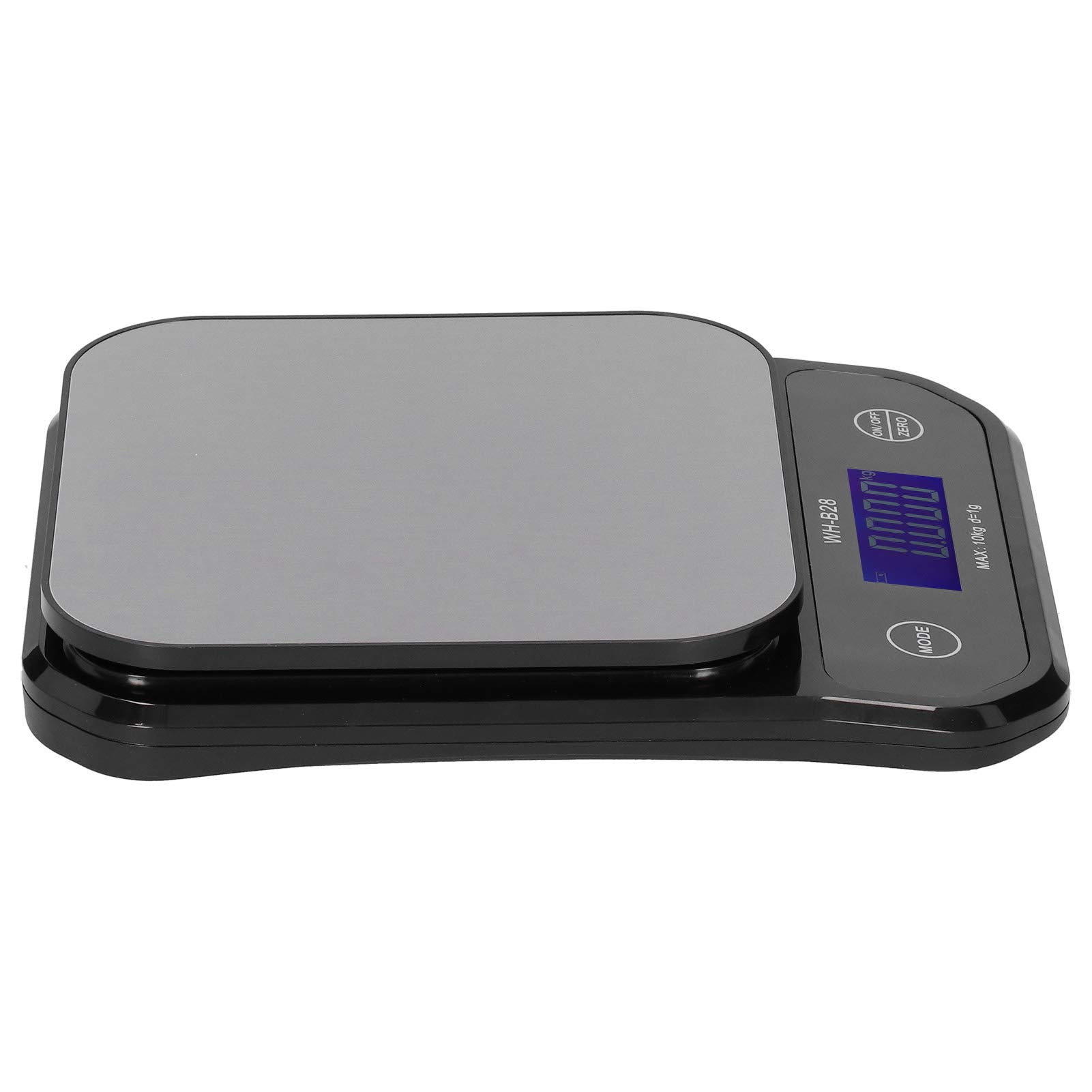 WH?B28 Stainless Steel Electronic Scale, Digital Precision Scale, Black 10Kg/1g Liquid Crystal Electronic Scale, Electronic Balance Laboratory Scale