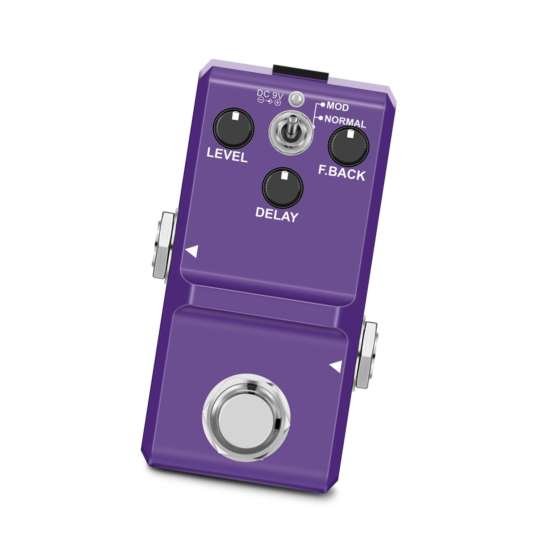 Efekt Gitary Elektrycznej Overdrive Delay Chorus Vibrato Reverb Fioletowe Akcesoria