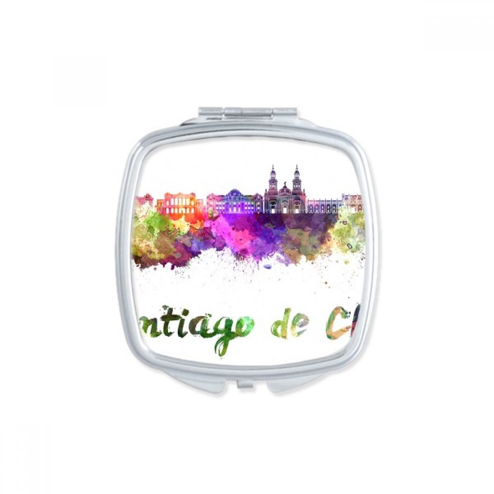 Miroir compact de poche portable pour retouches maquillage faciles