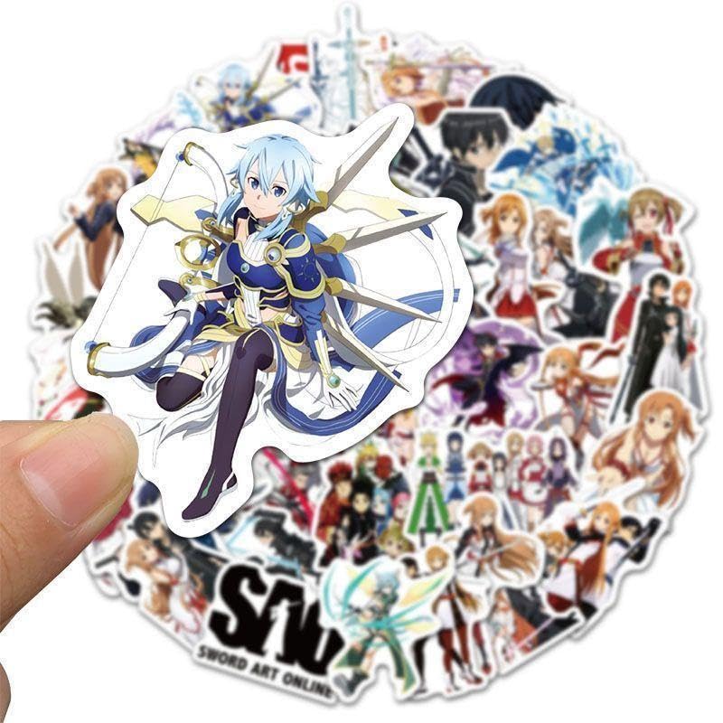 ソードアート·オンライン SAO セーラー マルイ カード シール 缶バッジ