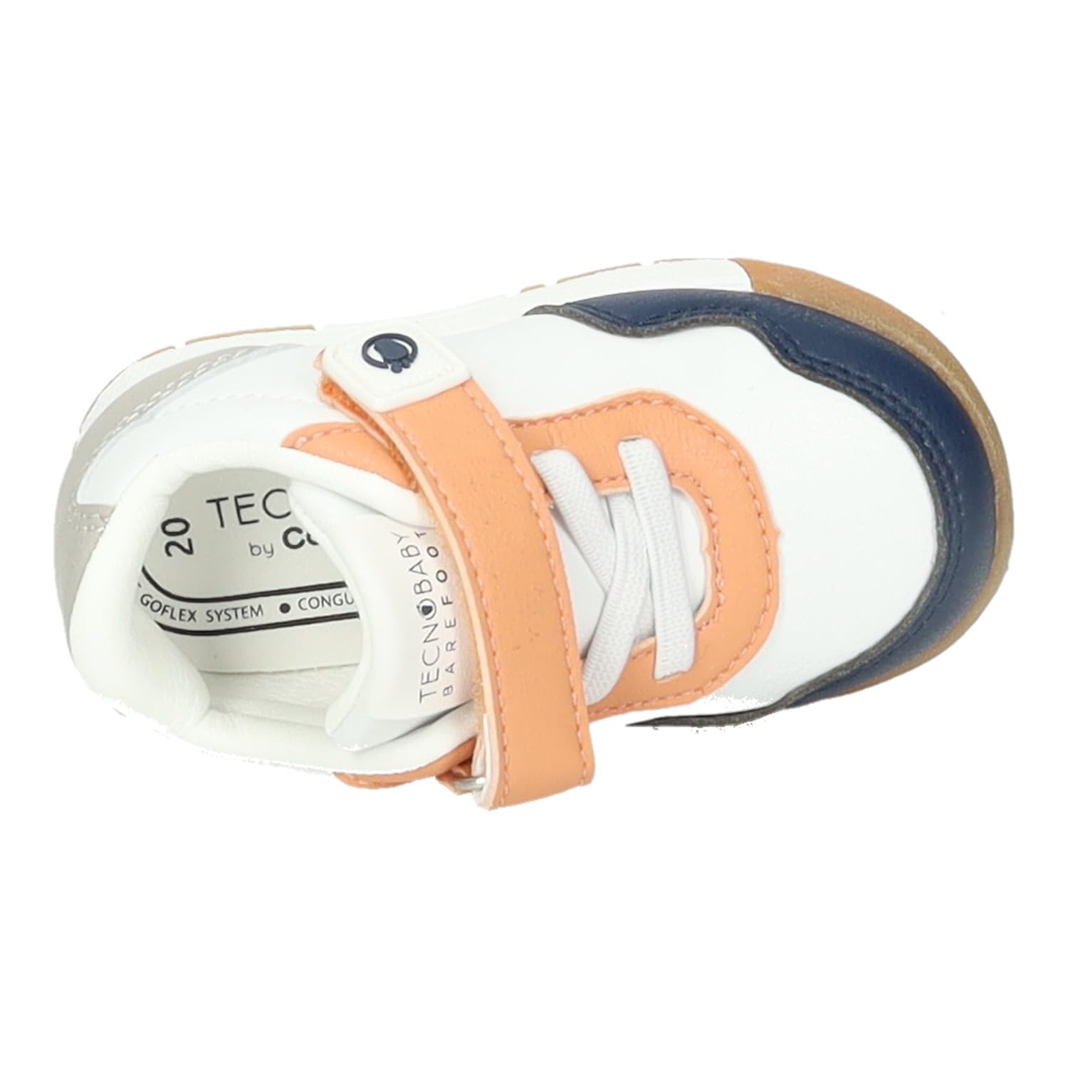 OSSH502001 Zapatillas Deportivas para niños Conguitos, Suela Fina y Flexible, Puntera Ancha, Cierre Adhesivo, Drop Cero, diseño Animal Friendly NIÑO Deportivos Marino 21
