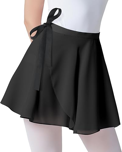 Miniatura 2 de Zando Toddler Ballet Skirts for Girls, Wrap Ballet Skirt Women, Adult Chiffon Dance with Adjustable Waistband