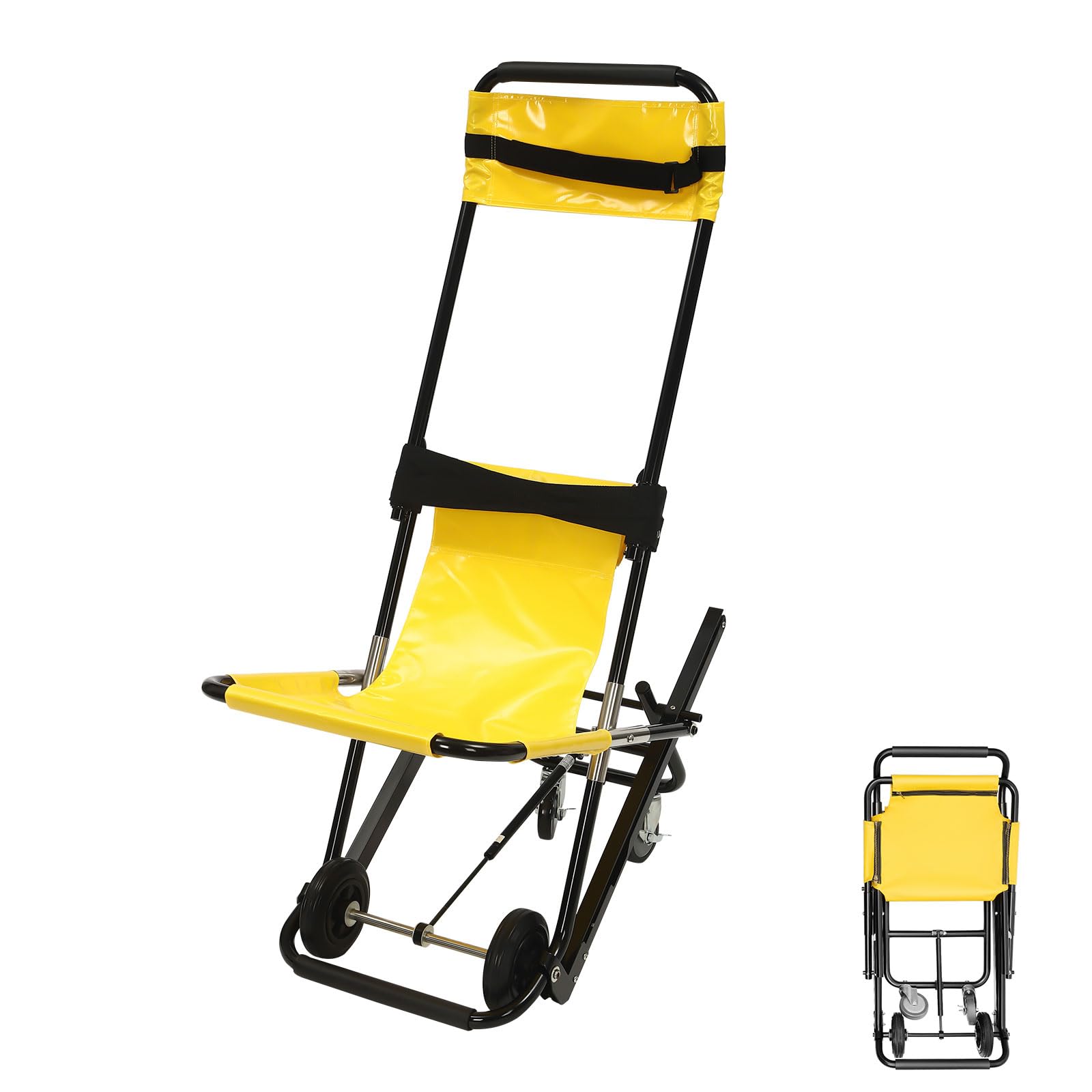 Elevador manual, silla de escalera para personas mayores, silla de evacuación plegable, elevador de escaleras portátil, elevador de escaleras móvil para bajar escaleras