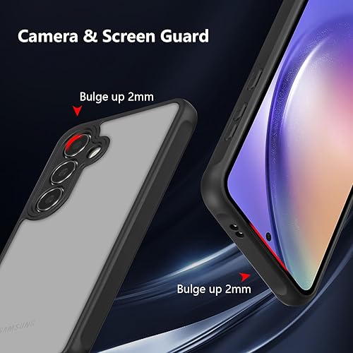 Miniatura 2 de RALEAVO Funda mate compatible con Samsung Galaxy S22, funda delgada translúcida esmerilada, parte trasera de policarbonato duro, protección militar