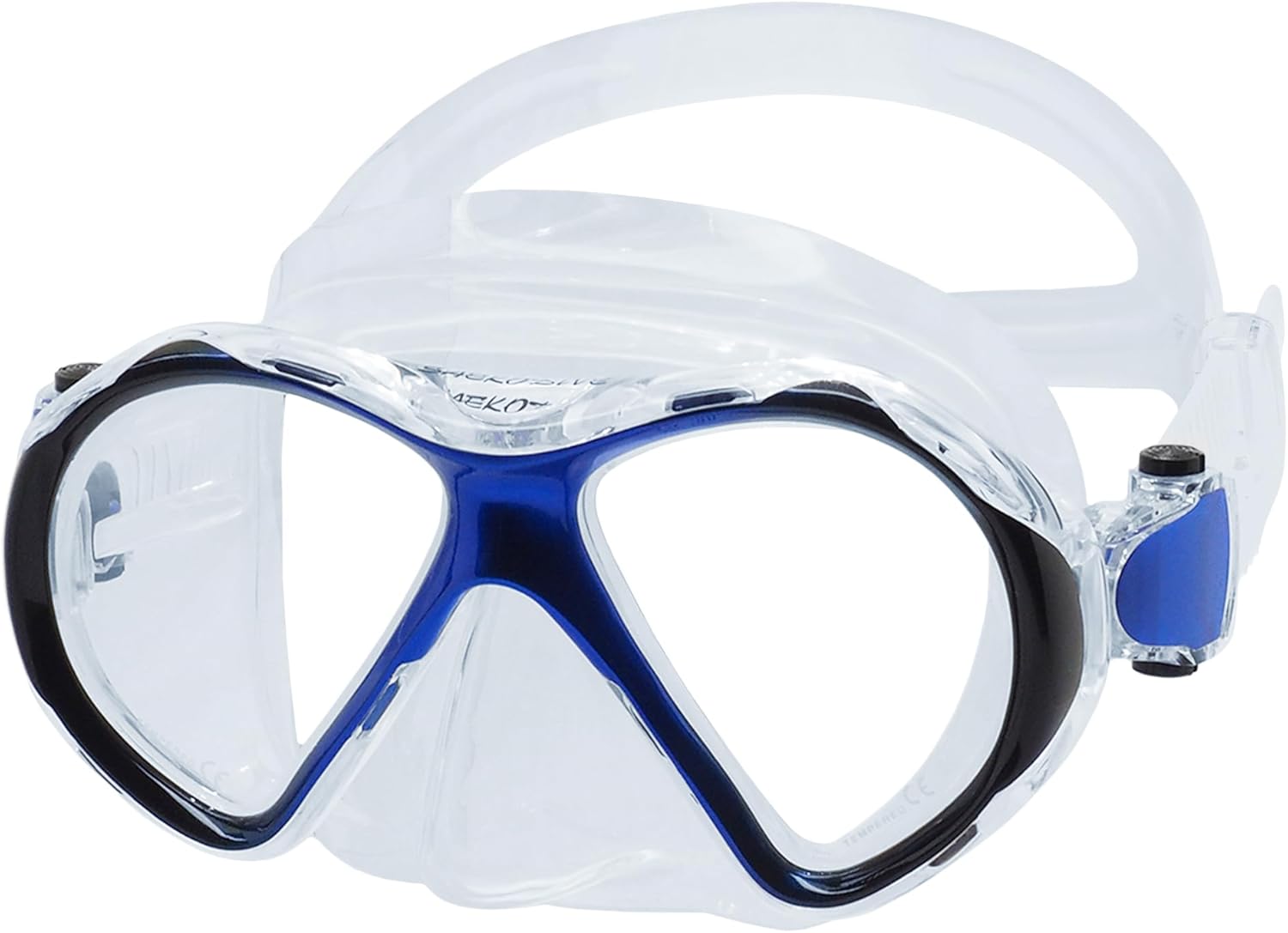 Jadeye Diving Mask - Anti-Fog Tempered Glass, Anti-Leak Silicone Skirt - Scuba Mask, Dive Mask, Snorkel Mask for Adults