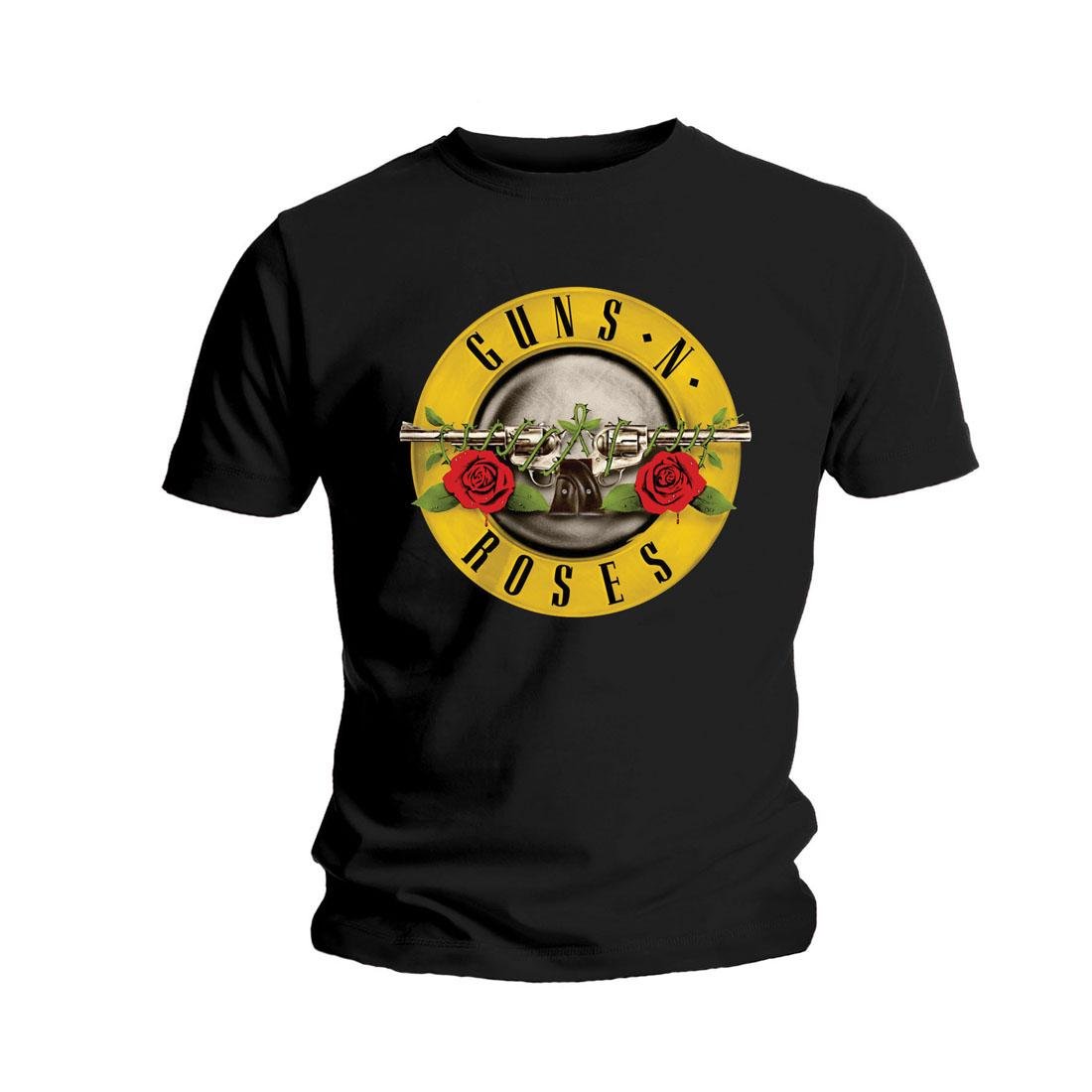 Guns N Roses Unisex Classic Logo Short Sleeve T-Shirt, Black, X-large