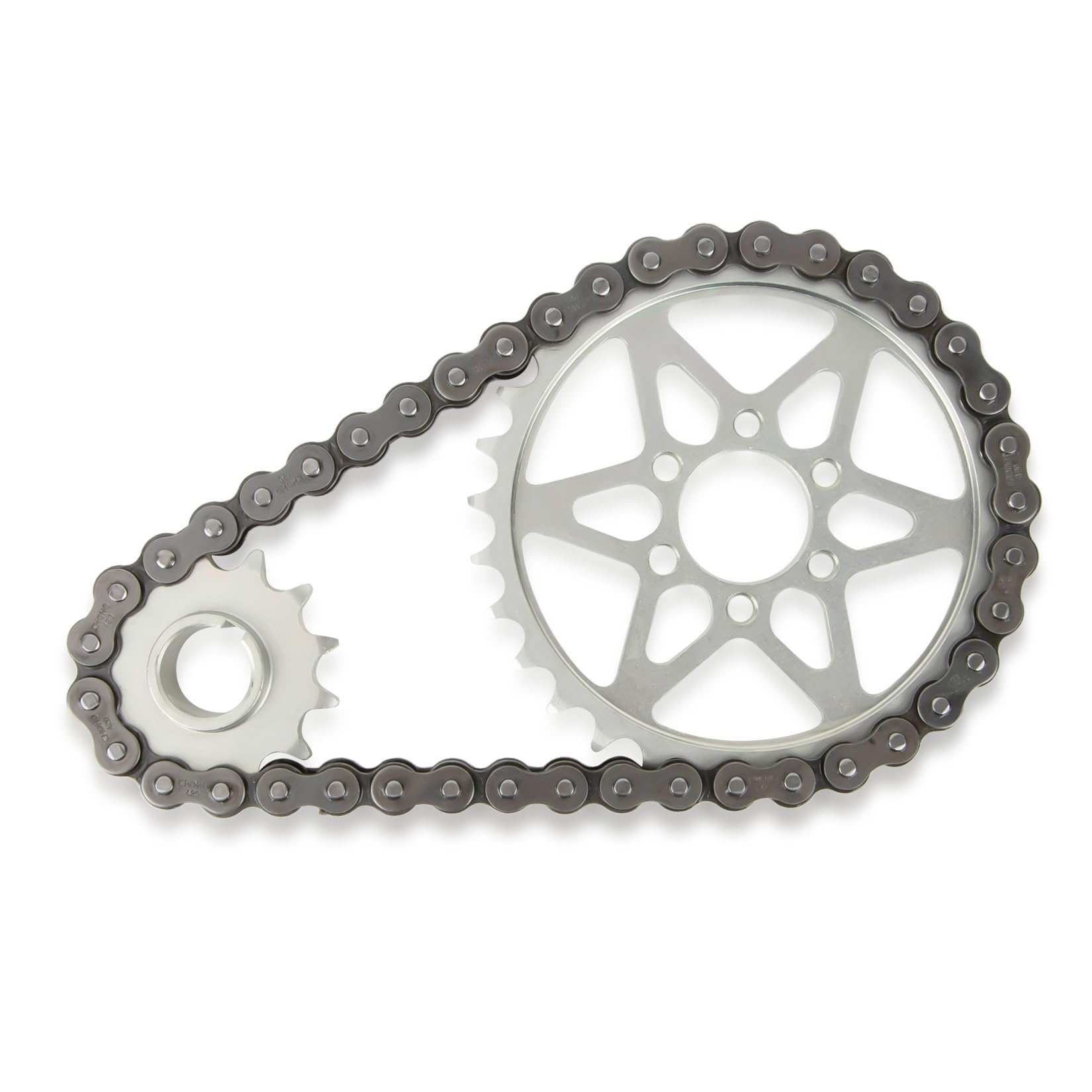 PSLER Kit de Conversión de Cadena de Transmisión con Piñón de Transmisión 420 para Sur-Ron Light Bee X S Segway X160 260 Kit de Cadena para Moto Todoterreno 30 Dientes Delante y 13 Dientes Detrás