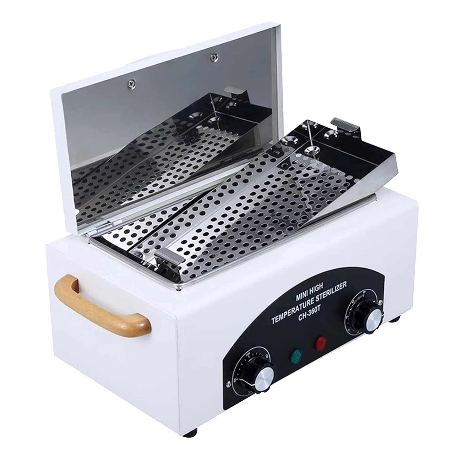 Caja de Limpieza de Herramientas de Metal de Alta Temperatura, 1.5L 300W Esterilizador de Utensilios de Peluquería y Tatuaje con Temperatura y Tiempo Ajustables para Spa, Salones, Peluquerías