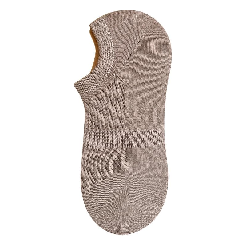 Lot de 10 paires de chaussettes invisibles pour homme kaki