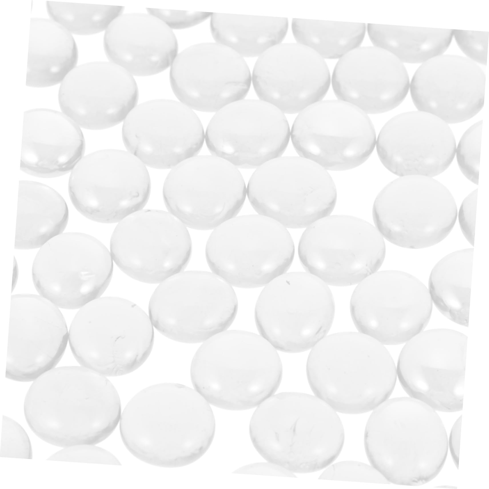 Verre D'aquarium 1kg en Verre pour Plantes et Décoration | Pierres Transparentes, Usage Aquarium et Pots de Fleurs, 16 à 19mm, 1 Paquet, Style Table