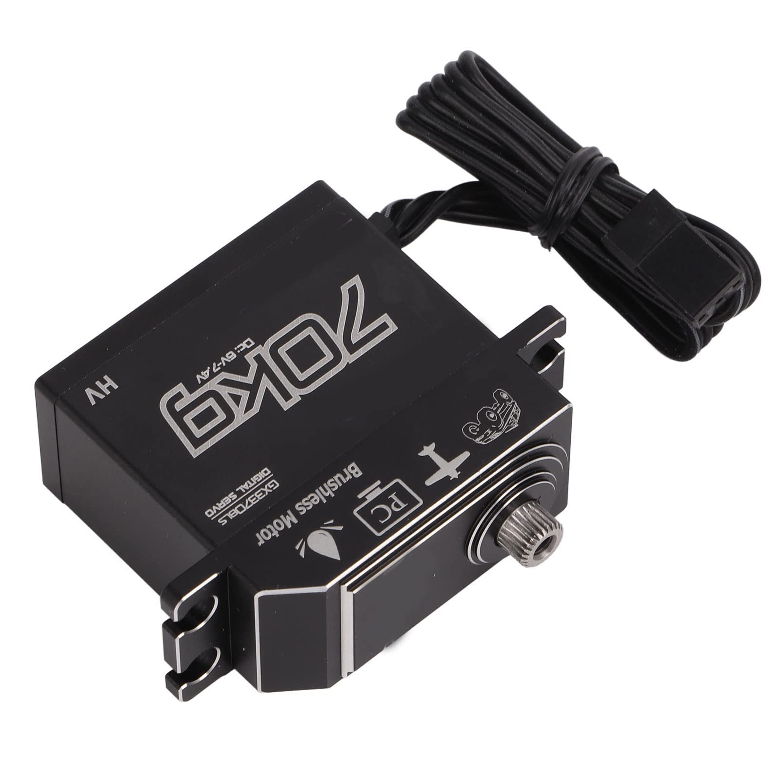 CHICIRIS IP67 Wodoodporny Bezszczotkowy Silnik Cyfrowy o Wysokim Momencie Obrotowym 70 KG do Samochodów SCX10 1/8 1/10 RC Metal Gear Trwały