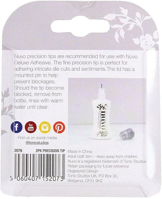 Nuvo Deluxe Adhesive Precision Nozzles-2/Pkg