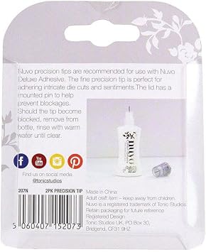 Nuvo Deluxe Adhesive Precision Nozzles-2/Pkg