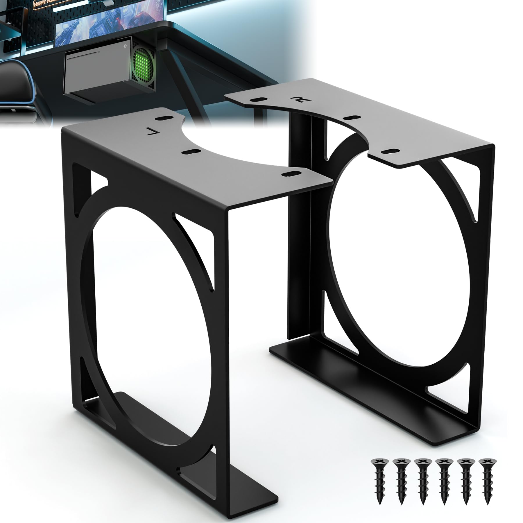 Under Desk Mount for Xbox Series X Space-Saving Mount for XSX Stealth XSX Mount Heavy Duty Xbox X