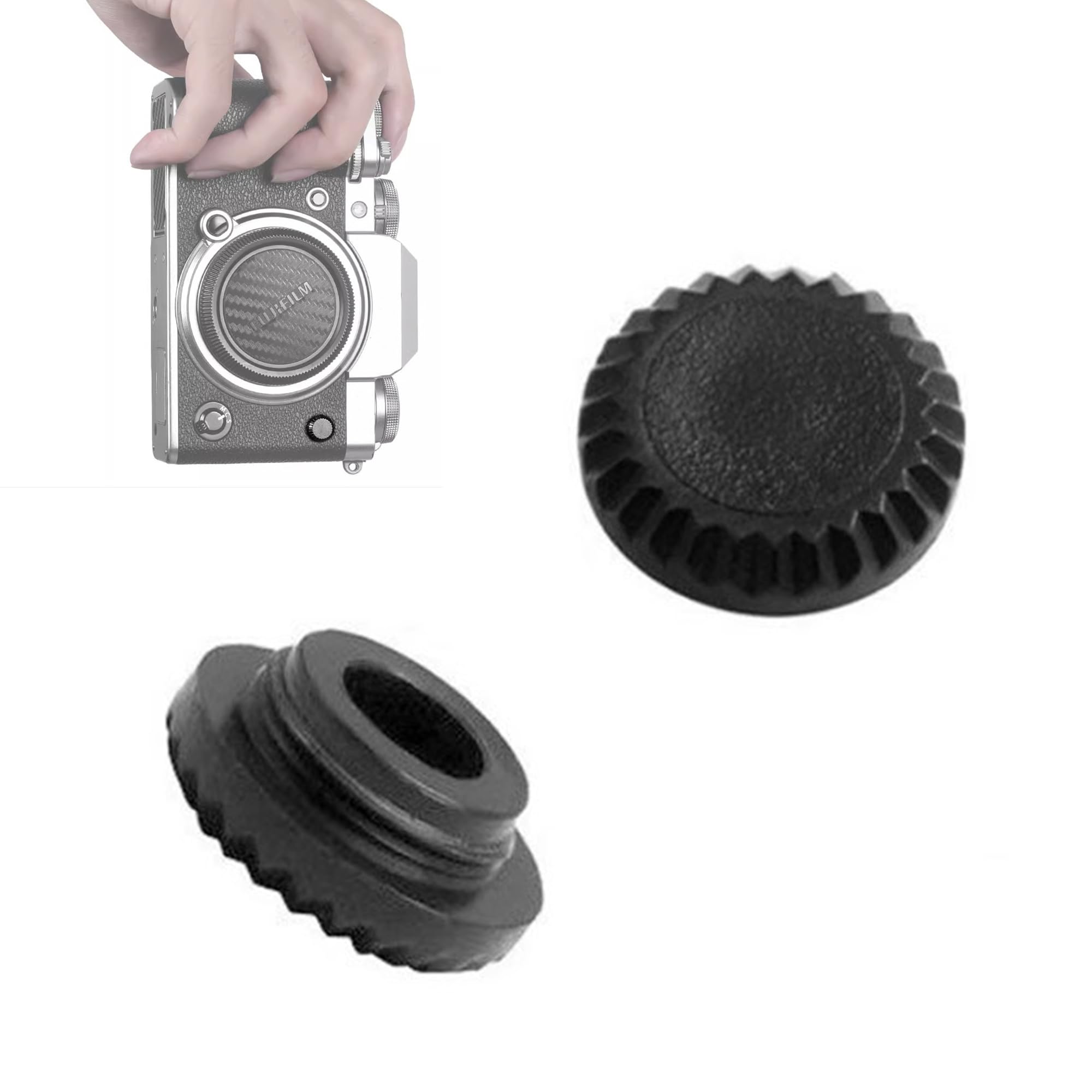 CHENNAN 2 sztuki osłona synchronizacji lampy błyskowej do Fujifilm | Błyskawiczne nasadki do lustrzanek cyfrowych; osłona złącza Flash PC Sync; do Fujifilm X-T1, X-T2, X-T3, X-T4