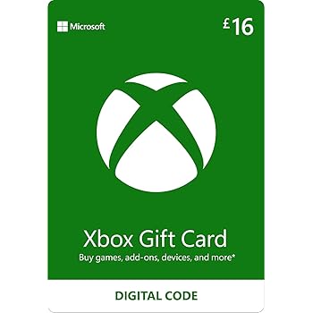 Xbox Gift Card £16 Digital Download