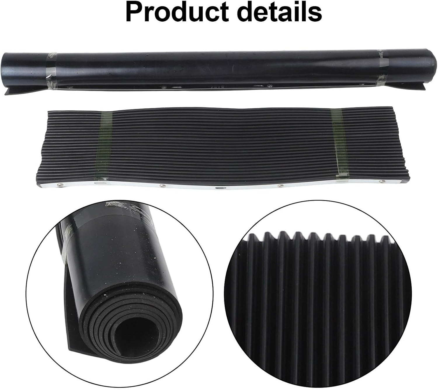 Telescopic Protective Bellows Milling Machine, Flexible Rubber Way with Steel Trim, Oil and Chip CNC Lathe Grinder Guide Rail, Black 400x600mm(400x600mm+500x650mm)