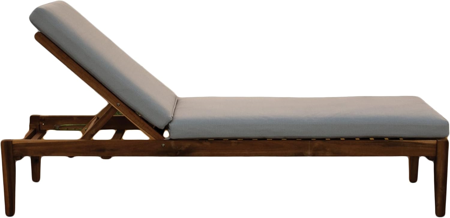 Tommy Bahama Sunbrella® Fabric 1-Piece Outdoor Knife Edge Chaise Cushion, 26" W x 77" L, Bamboo Bay Sand