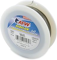 Vista 9 de Alambre de pesca americano Surflon recubierto de nailon 1x7 de acero inoxidable, línea líder de pesca para agua salada, prueba de 10 libras - prueba