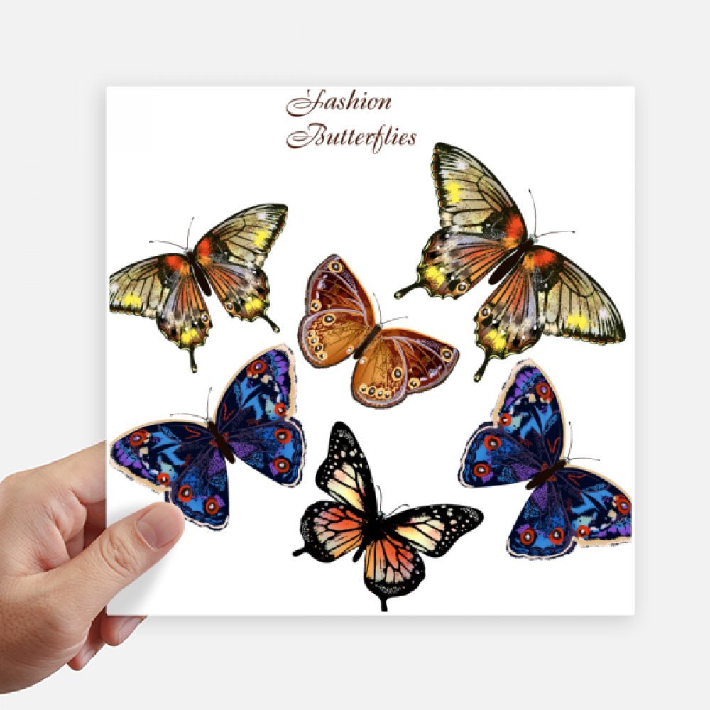 Autocollant papillons 20cm pour décorer un mur blanc ou une valise unie