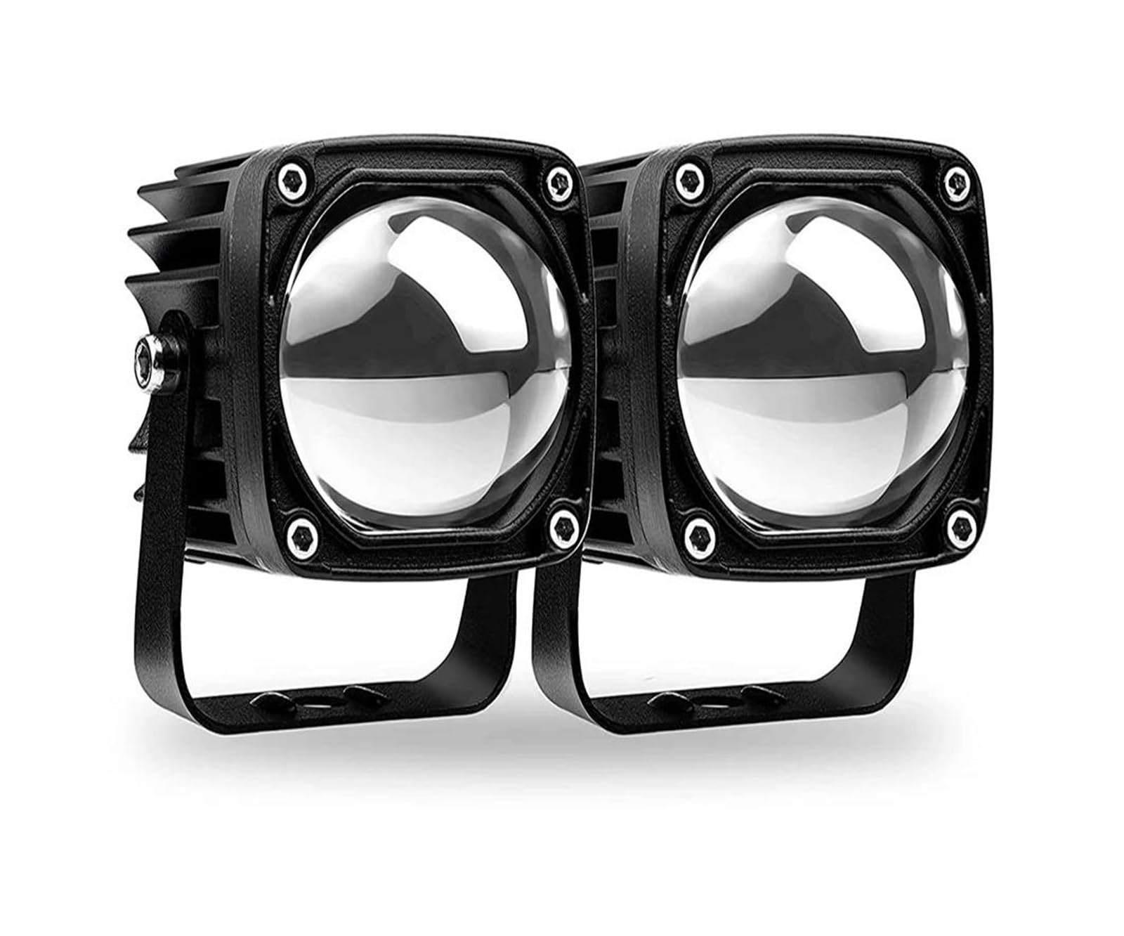 Genérico Cubiertaconjunto Faro Coche 6000k/3000k Barra Luz LED Obra 12V 24V Blanco Amarillo Luces Antiniebla Todoterreno Para Coche Camión Atv 4x4 Faros Juego Reparación Faro