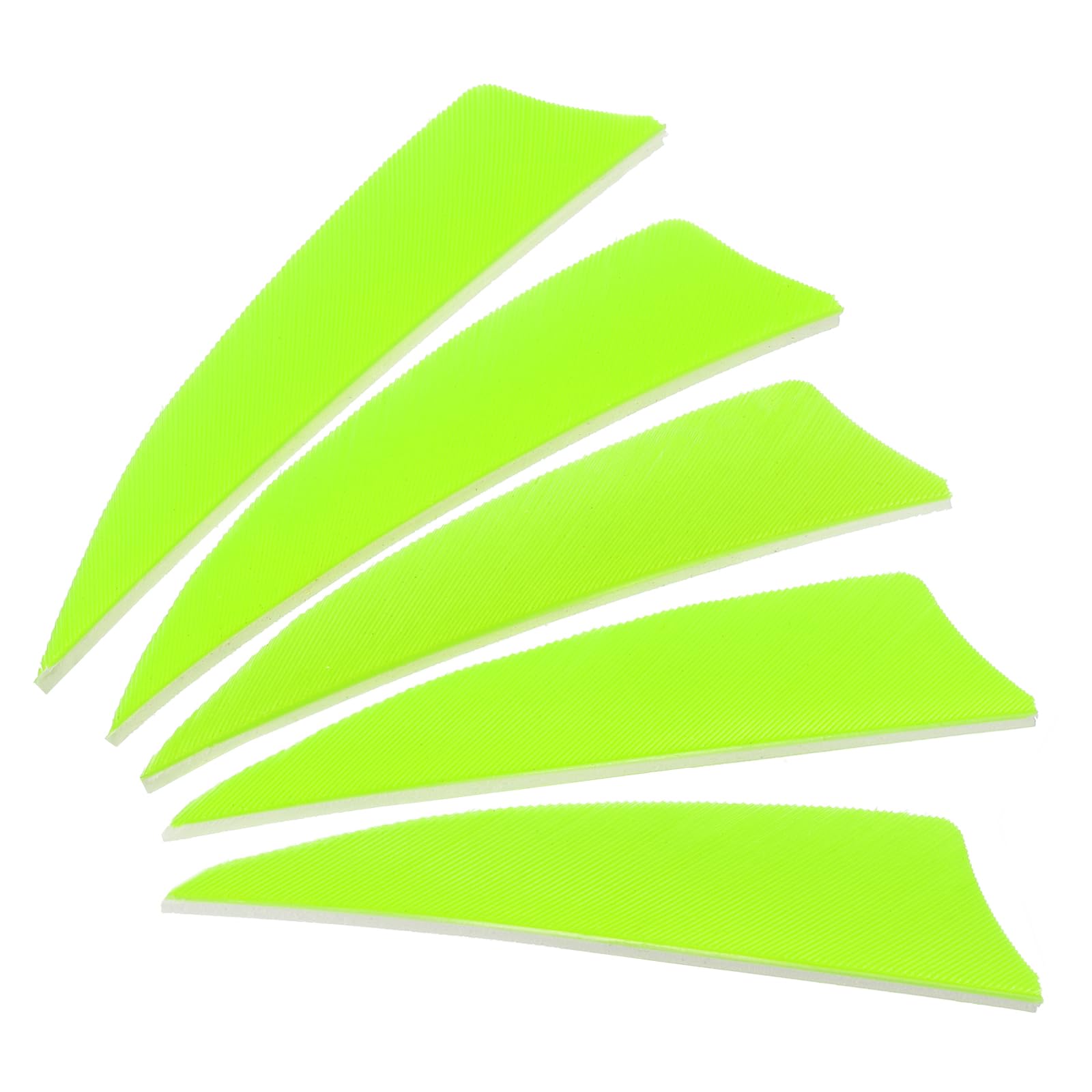 PATIKIL Arrows Vanes 50 Pack 3 Inch Arrow Turkey Feather Fletch Right Wing Fletching Fluorescent Green for DIY Target Shooting