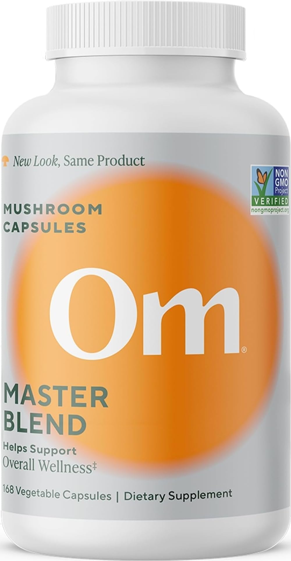 Om Master Blend Mushroom Capsules - Organic Mushroom Supplement with 10 Mushrooms and Ashwagandha โ Supports Immunity, Gut Health & Stress Relief, 168 Count (56 Servings)โ