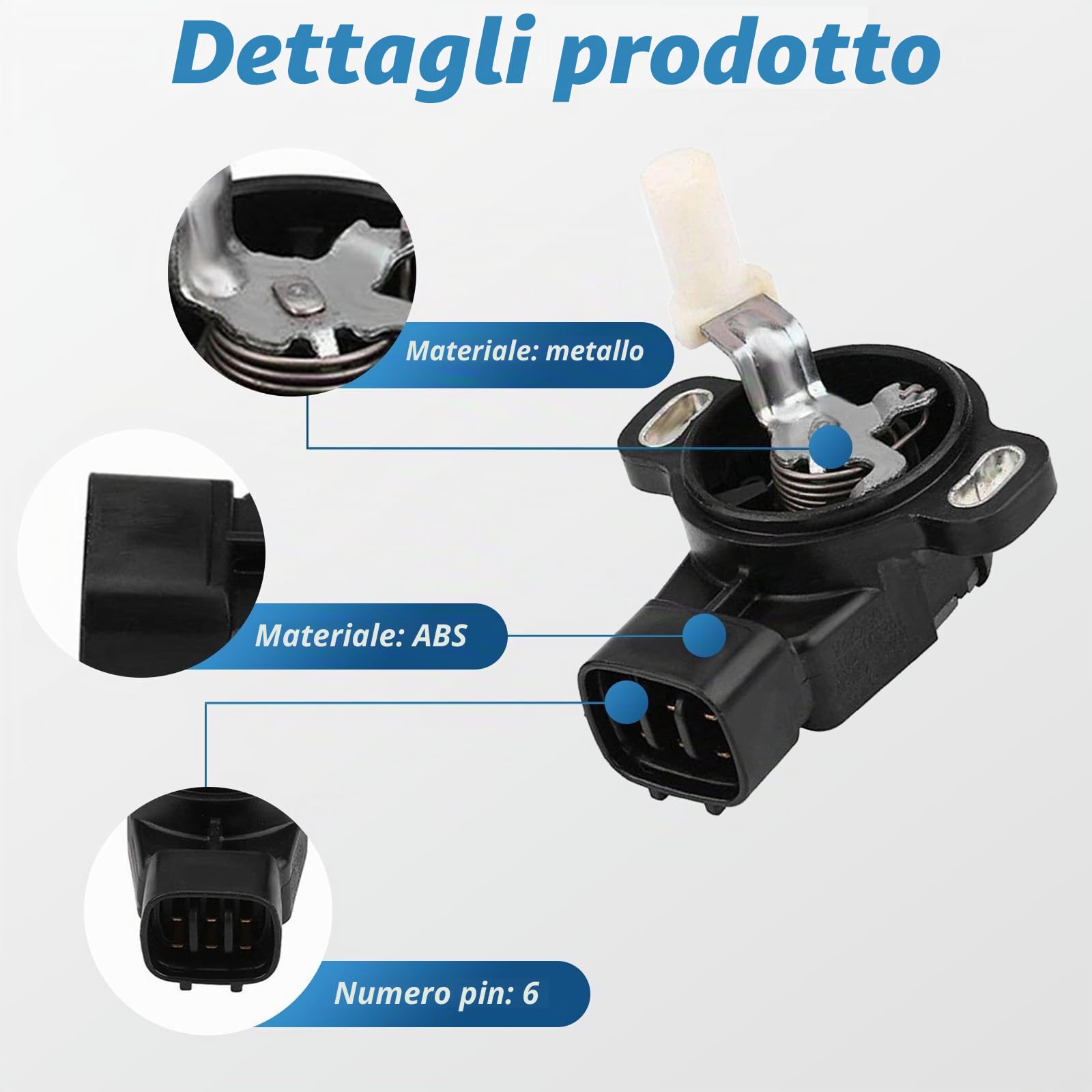 Riloer Sostituzione del sensore di posizione del pedale dell'acceleratore per T-oyota C-orolla 2002 H-iace 2006-2010 Y-aris 2006-2012 S-cion tC 2005-2008