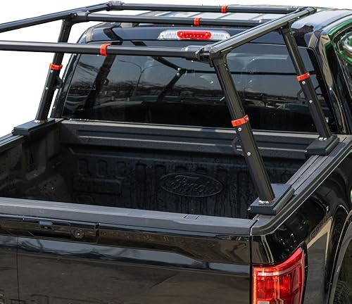 Miniatura 6 de VANGUARD VGBR-2286BK - Estante de escalera para camioneta de revestimiento en polvo negro  Compatible con todos los camiones modernos