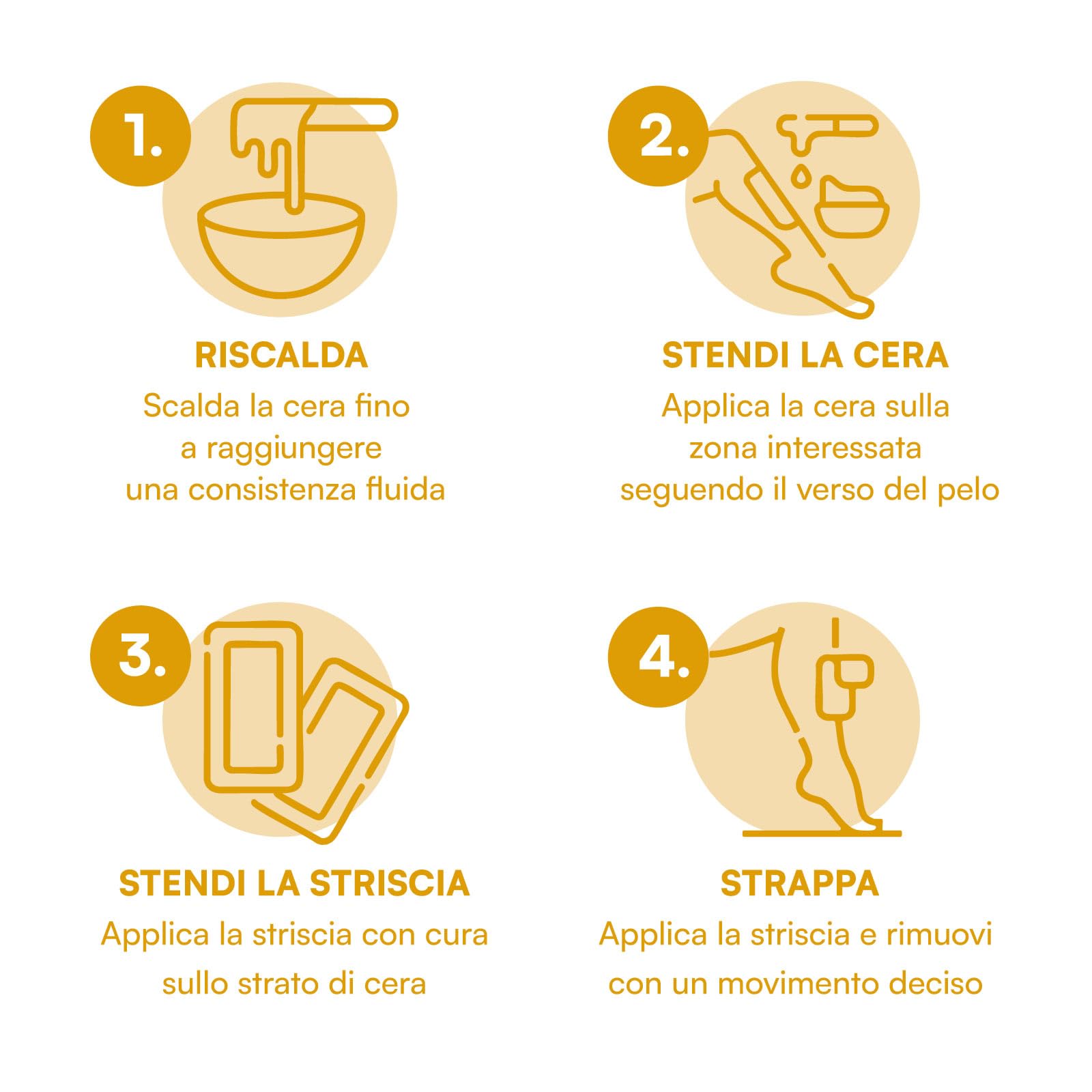 Cera Depilatoria Liposolubile al Miele, Ceretta Professionale Lenitiva e Idratante, Made in Italy, Texture Morbida per Tutti i Tipi di Pelle, Ideale per Gambe Braccia e Bikini - 6 Barattoli da 400ml
