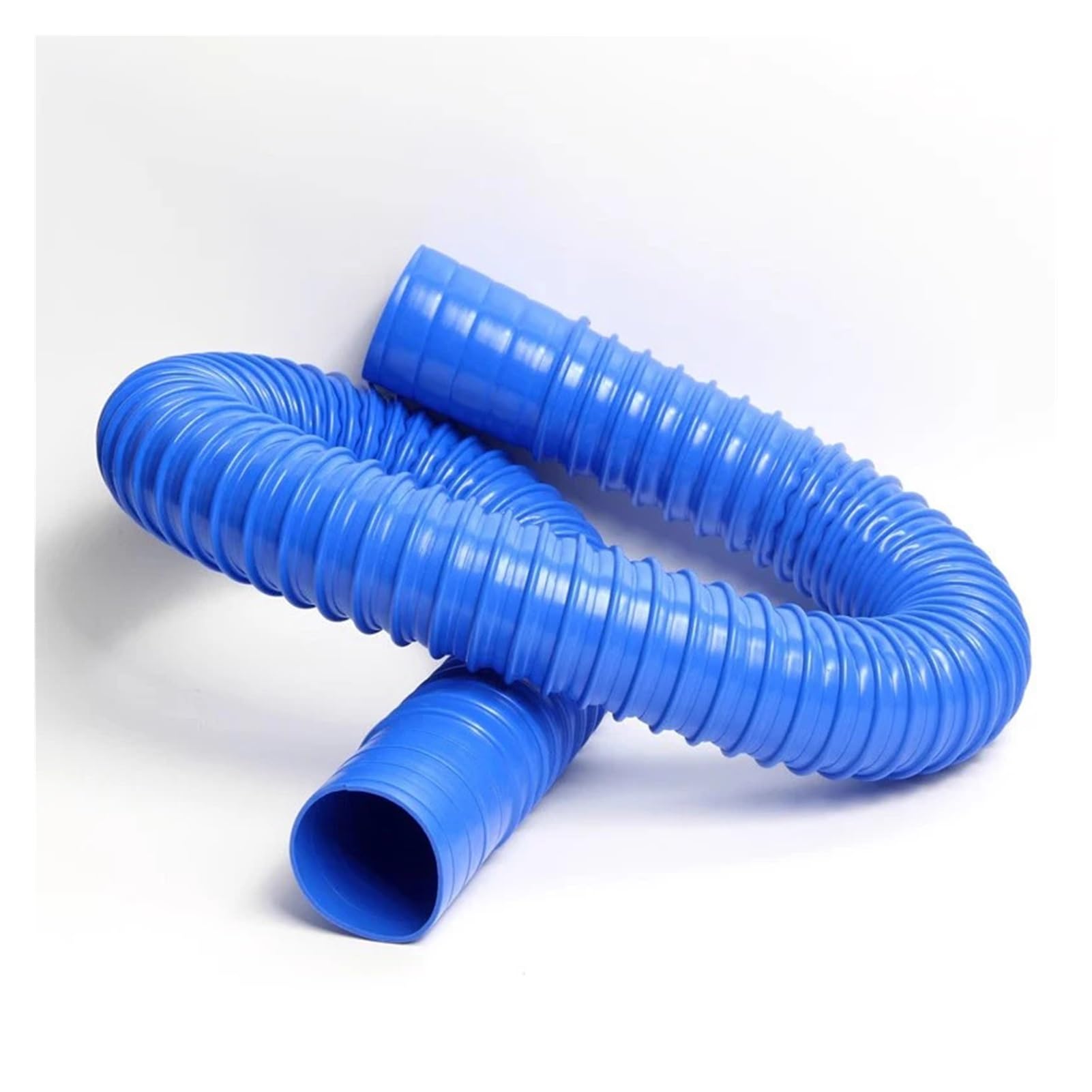 Tubo De Succión Polvo PVC Azul 1 Metro, Manguera Flexible 30-100 Mm, Conector Corrugado For Flujo Aire(Inner Diameter 100mm)