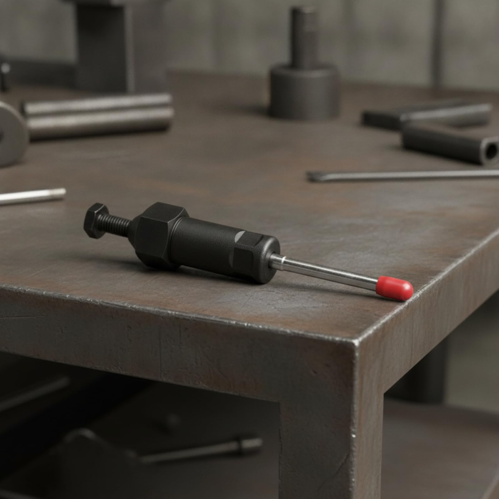 Baoblaze Outil Déblocage ur Mécanique Corps Cylindrique Métallique Compact pour Atelier Professionnel Entretien Lignes Graissage Conduites Lubrifiantes Adapté, Long