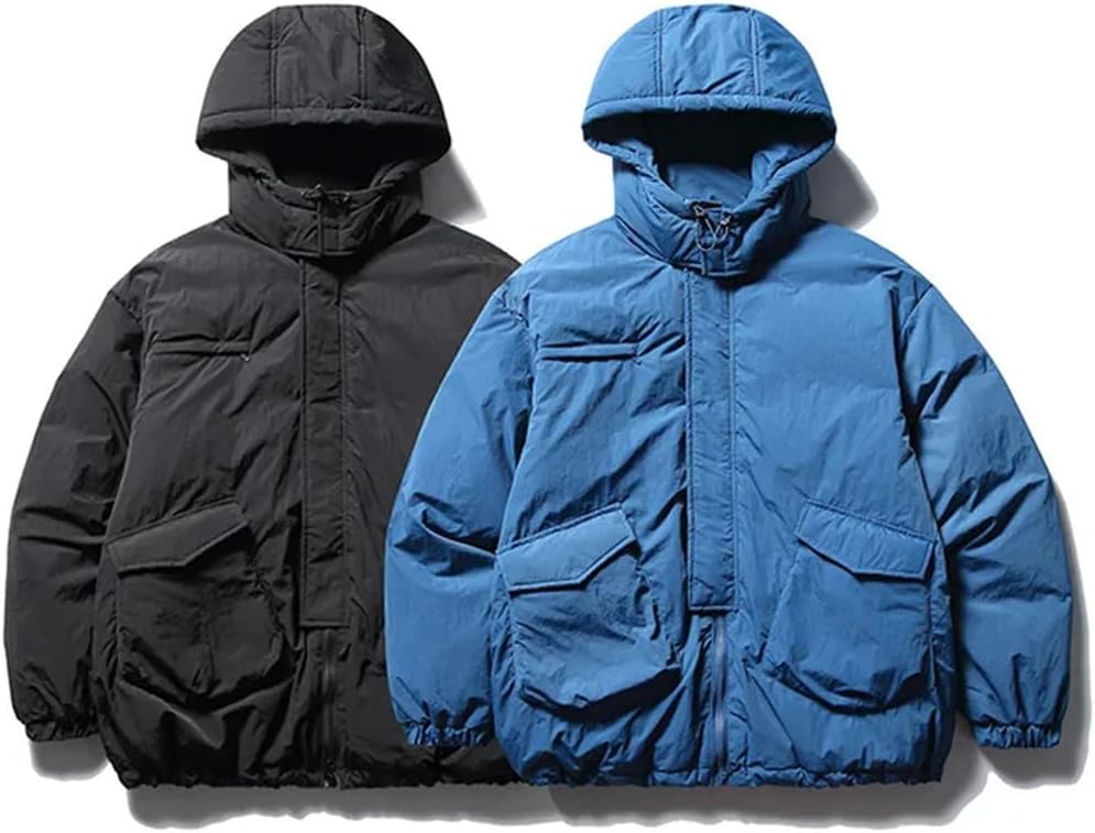 Men's Down Jackets Winter Outdoor Functional 90White Duck Down Jacket Warm Coat Thick Outwear Hip Hop Streetwear