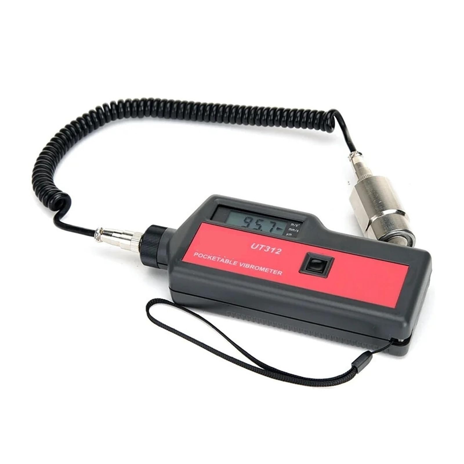 Vibrationsmesser, UT312 Tragbares Vibrationsmessgerät Hochempfindliche Sonde Vibrationsverschiebung Geschwindigkeitsbeschleunigungsmessung