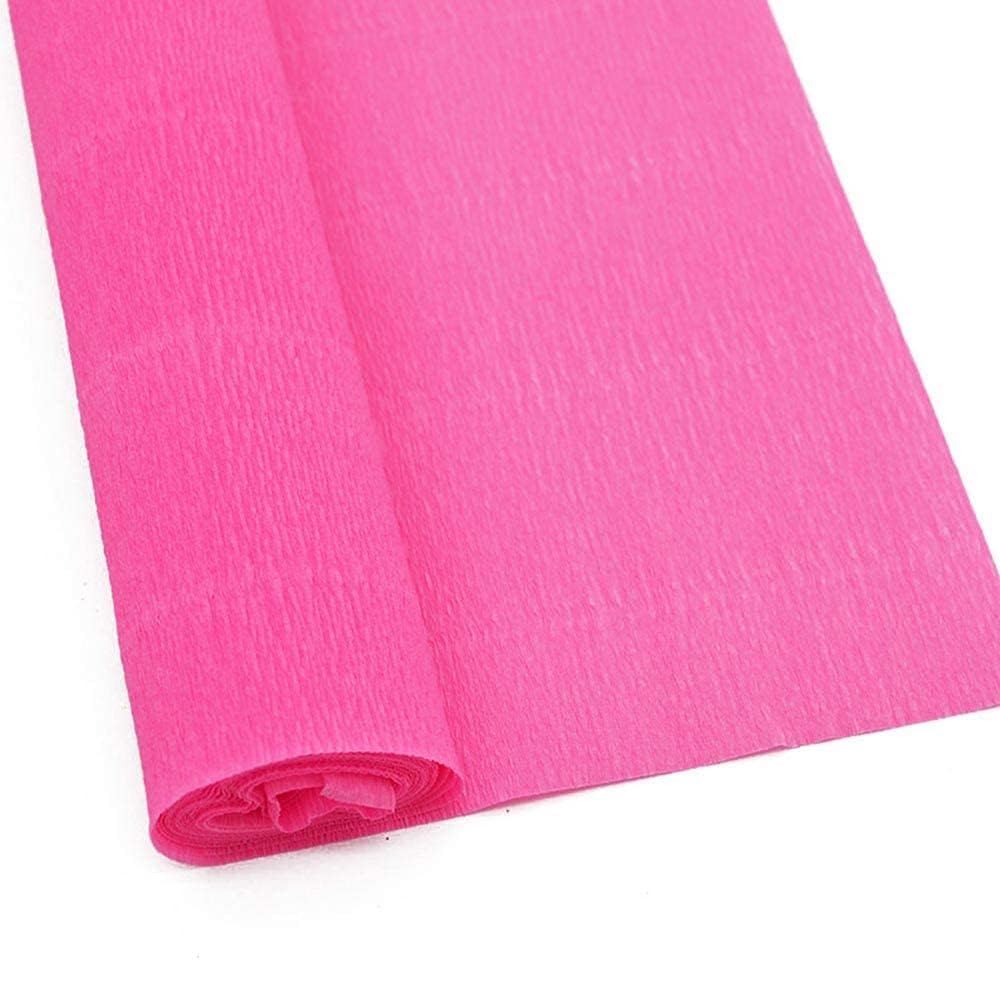 Sejas Collections | Set of 1 Roll, Baby Pink | Best Quality Crepe/Wrinkled Paper Rolls, unruled 8ft Length/20in Width, 75 GSM Craft Paper (Set of 1, Pink)-image-43