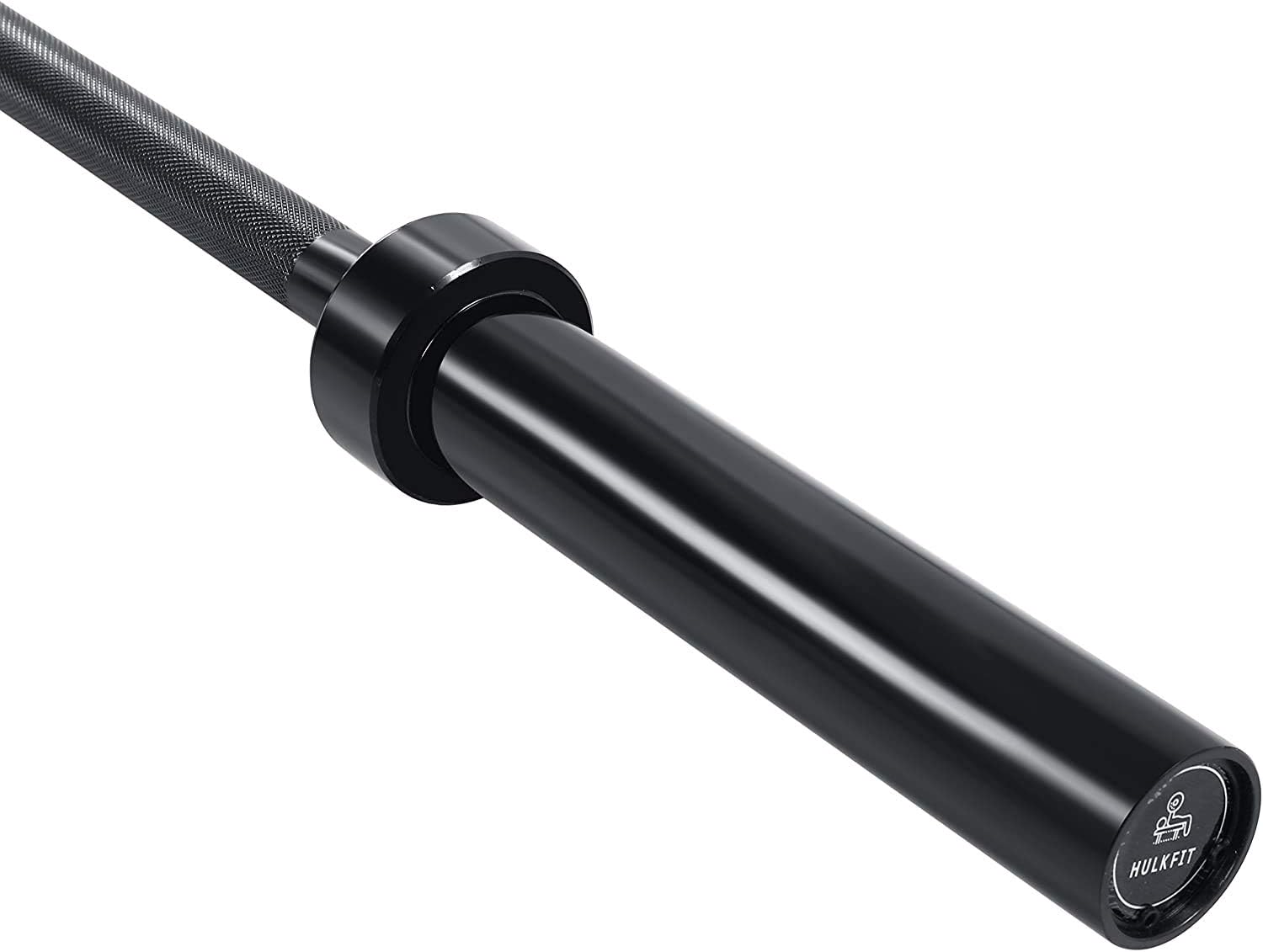 HulkFit Solid 2-Inch Olympic Bar Barbell Weight Lifting Bar, 700-Pound Capacity (Black, 7-Foot) : Sports & Outdoors