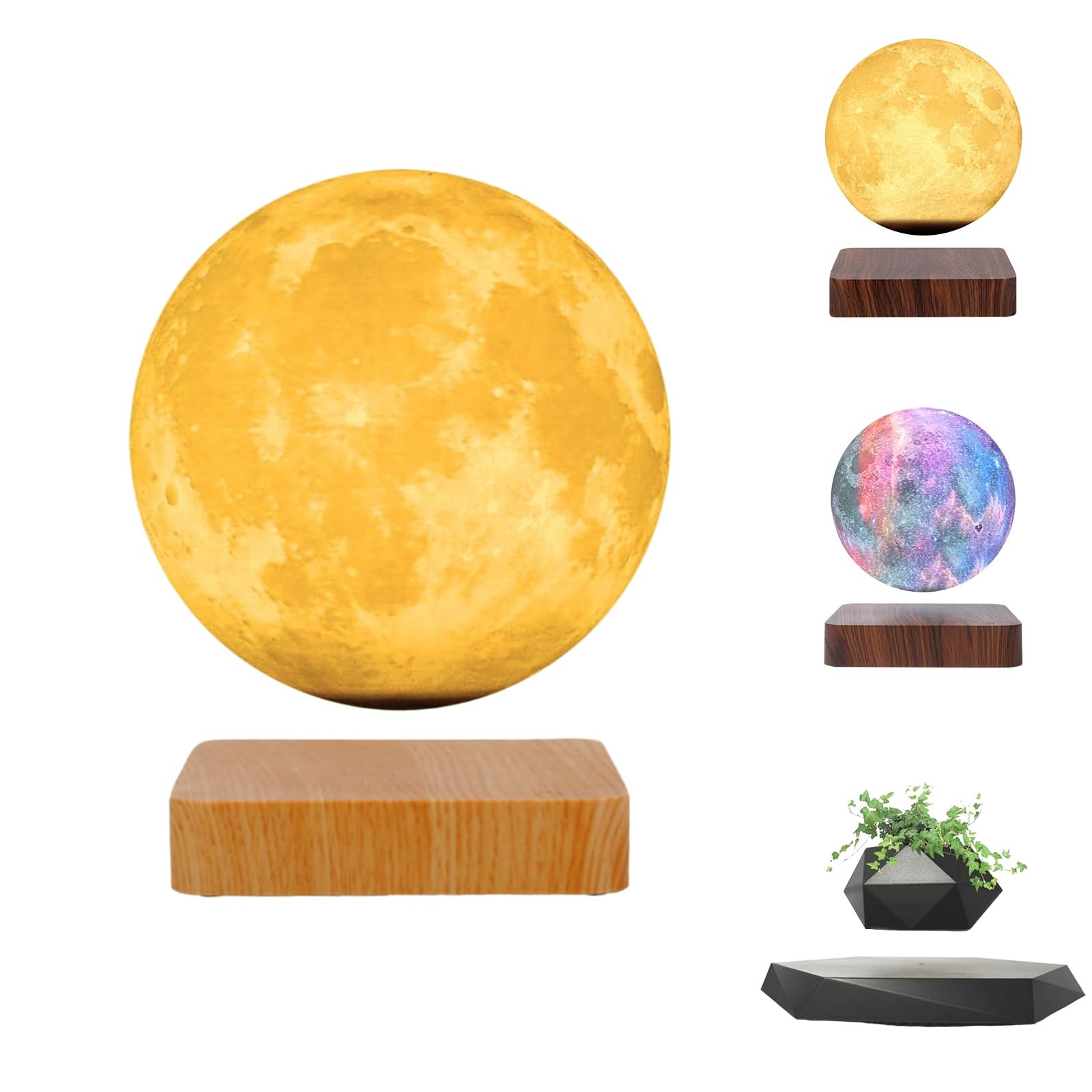 Amazon.co.jp : 月 ライト 浮く 浮くライト 磁気浮上ムーンランプ 磁気