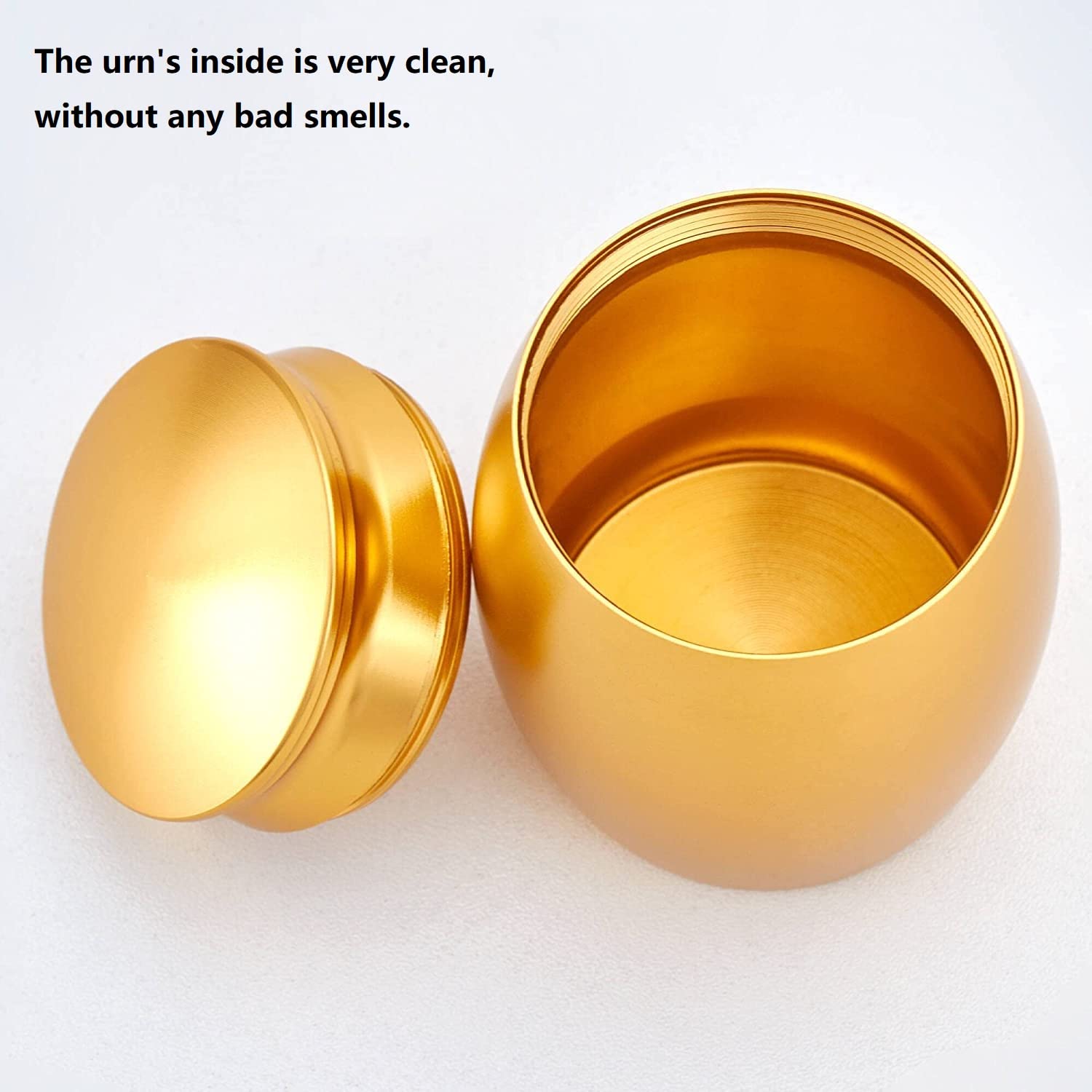 Amazon｜LINES ARTE 小さな金壺 人間の灰用 2.7x1.7インチ