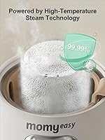 Vista 4 de MOMYEASY Fast 2-Minute Baby Bottle Warmer - Steam Heating for Breastmilk & Formula, Fits All Bottles, Precise Temp Control with Timer, Auto Shut-Off