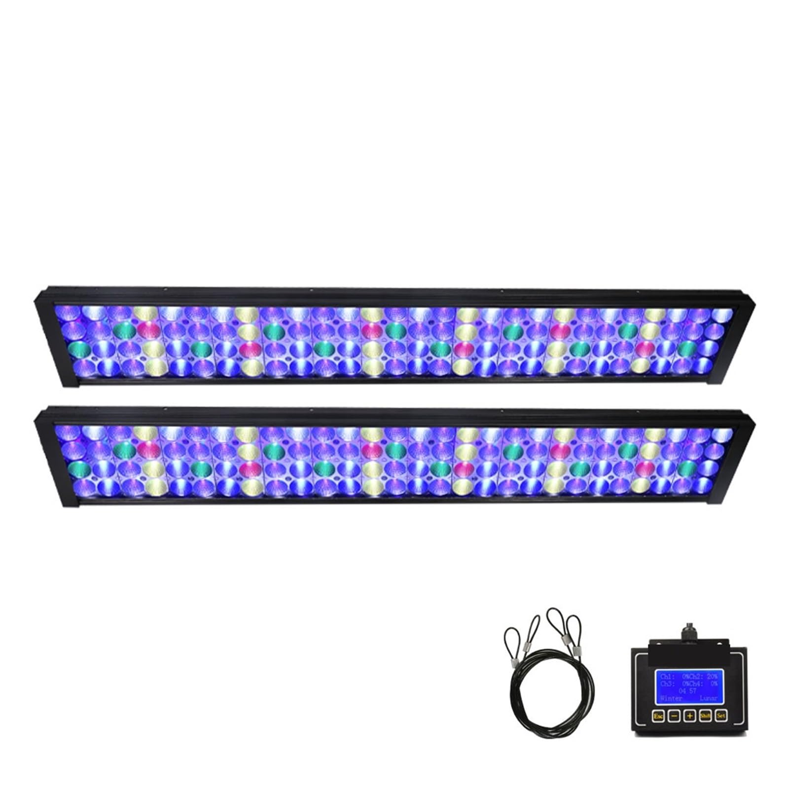 Luz LED para Acuario Luz Led for Acuario de 60cm-240cm for Arrecife, Coral, lámpara Led for Acuario, luz for pecera, Espectro Completo, Agua de mar, luz for Pesca (Color : For 150cm-200cm, Size : Q