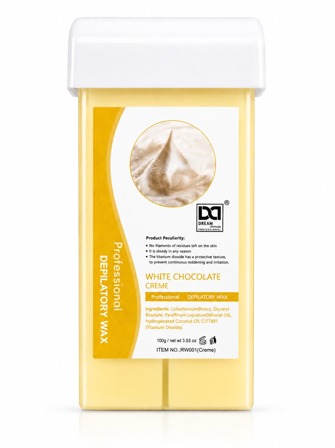 Creme Roll On Wax Cartridge 100g | Professional Depilatory Wax for Hair Removal | Smooth & Long Lasting Results | Hygienic Roll-On Wax | Suitable for All Skin Types | Salon & Home Use by Dream Attitude-image-49