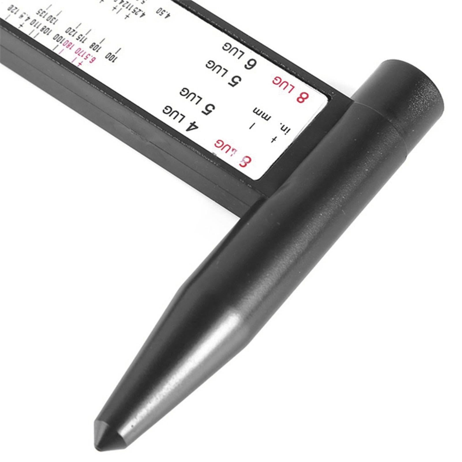 Calibro di Misurazione PCD | 8 -Tongo Regola di Scorrimento PCD | Calibro del Diametro del Cerchio Primitivo | Strumento di Misurazione per Pneumatici E Ruote per Auto, Calib