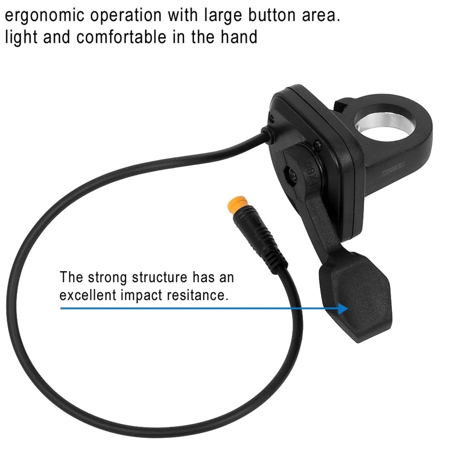 UFDIPLMY Thumb Throttle Waterproof Controls The Accelerator Compatible with Kaabo Wolf Warrior/King GT Pro Electric Scooter Replacement Accessories, Black