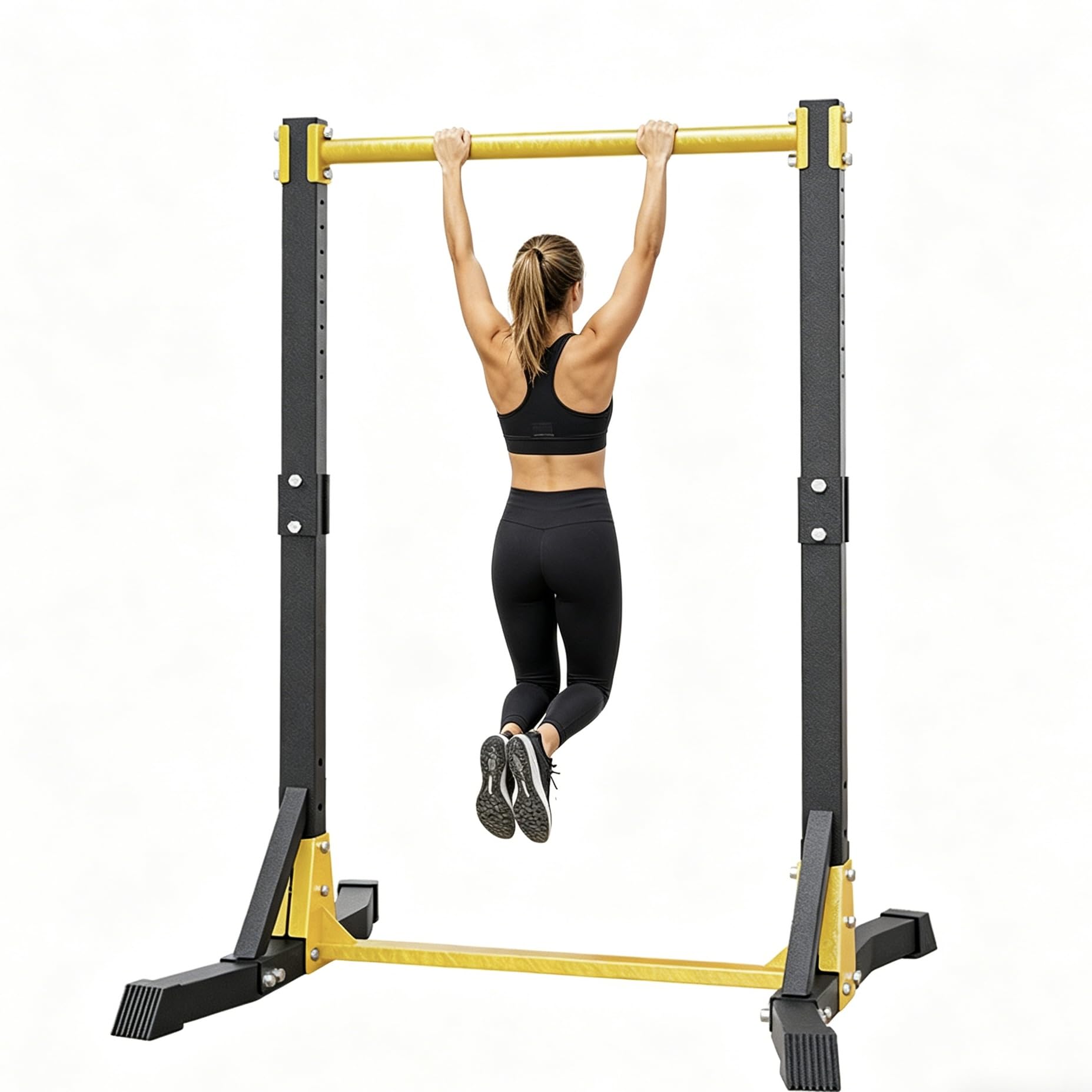 Barra per trazioni autoportante, stazione per trazioni portatile, barra per trazioni autoportante per palestra domestica, stazione di supporto per trazioni fino a 181,4 kg con regolazione a
