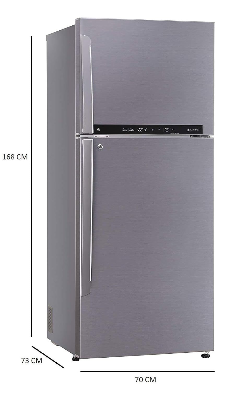 lg 437 ltr refrigerator dimensions